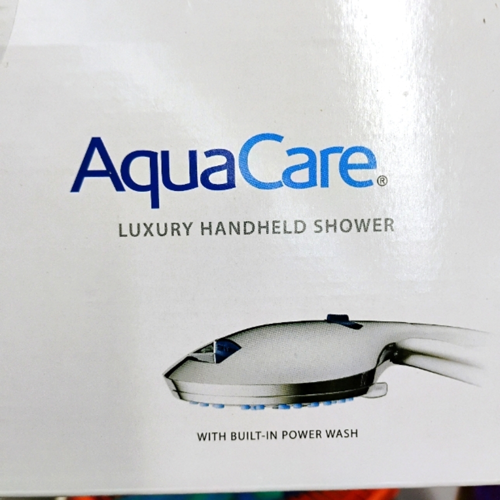 🆕 AQUACARE [NIB] Luxury Handheld Shower High-Pressure 8-Mode Head Satin Nickel